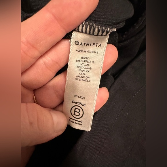 Athleta Metro Downtown Jogger Black Tuxedo Stripe size XL - Picture 6 of 7